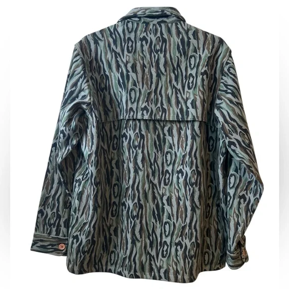 Vintage 100% Wool Woolrich Button Down Shirt Jacket Made in USA Men’s Medium - Picture 4 of 8